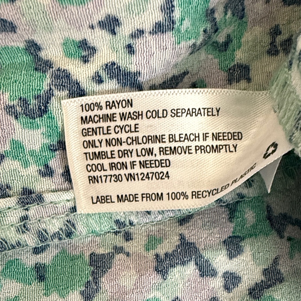 3/$10 a new day Teal Floral Midi Dress - Picture 3 of 6